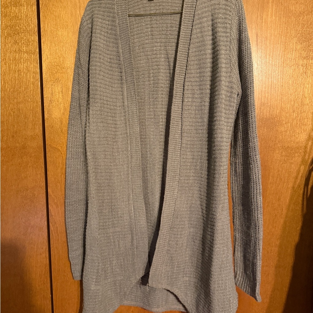 Say What? Women's Gray Cardigan Sweater